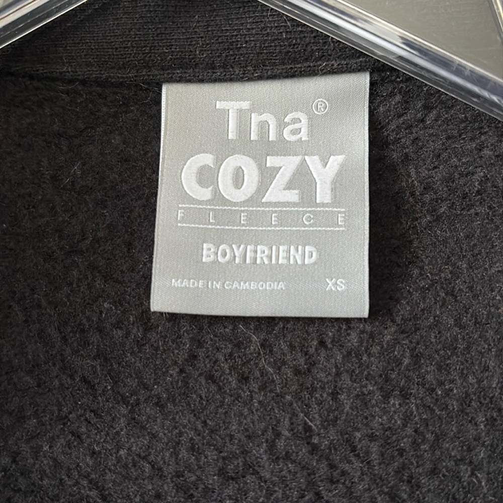 *BLACK* TNA Cozy Boyfriend Shirt - Picture 5 of 13